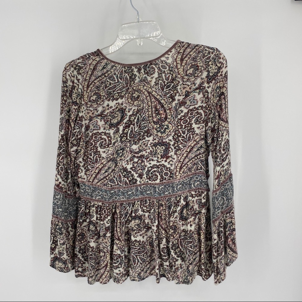 American Eagle Boho Peasant Blouse Sz S.   #A9 - Picture 2 of 11